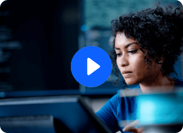 Person looking  at a screen